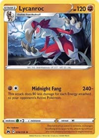 Lycanroc - SWSH: Crown Zenith - Pokemon card