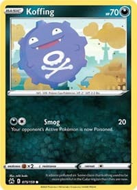 Koffing - SWSH: Crown Zenith - Pokemon card