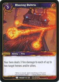 Blazing Debris - Twilight of the Dragons - WoW card