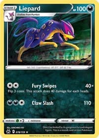 Liepard - SWSH: Crown Zenith - Pokemon card