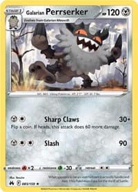 Galarian Perrserker - SWSH: Crown Zenith - Pokemon card