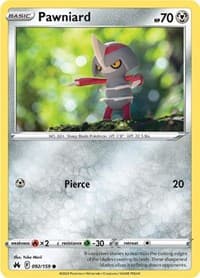 Pawniard (92) - SWSH: Crown Zenith - Pokemon card