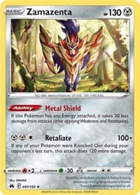 Zamazenta - SWSH: Crown Zenith - Pokemon card