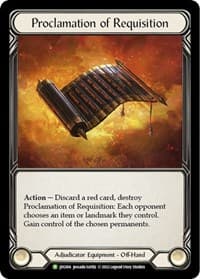 Proclamation of Requisition - JDG004 - Flesh and Blood: Promo Cards - Flesh and Blood TCG card