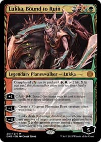 Lukka, Bound to Ruin - Phyrexia: All Will Be One - Magic: The Gathering card