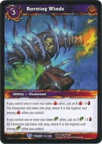 Burning Winds - Twilight of the Dragons - WoW card