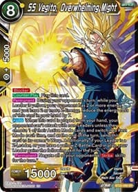 SS Vegito, Overwhelming Might - Power Absorbed - Dragon Ball Super: Masters card