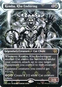 Kemba, Kha Enduring (Borderless) (Step-and-Compleat Foil) - Phyrexia: All Will Be One - Magic: The Gathering card