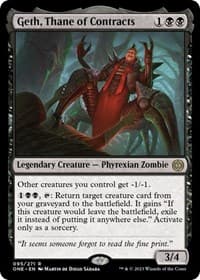 Geth, Thane of Contracts - Phyrexia: All Will Be One - Magic: The Gathering card
