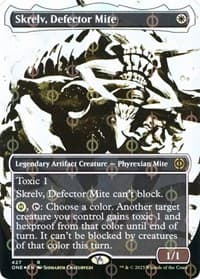 Skrelv, Defector Mite (Showcase) (Step-and-Compleat Foil) - Phyrexia: All Will Be One - Magic: The Gathering card