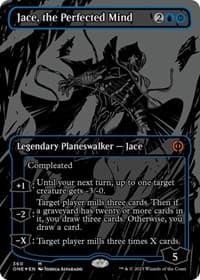 Jace, the Perfected Mind (Oil Slick Raised Foil) - Phyrexia: All Will Be One - Magic: The Gathering card