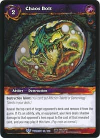 Chaos Bolt - Twilight of the Dragons - WoW card