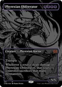Phyrexian Obliterator (Oil Slick Raised Foil) - Phyrexia: All Will Be One - Magic: The Gathering card