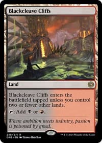 Blackcleave Cliffs - Phyrexia: All Will Be One - Magic: The Gathering card