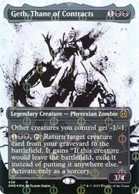 Geth, Thane of Contracts (Showcase) (Step-and-Compleat Foil) - Phyrexia: All Will Be One - Magic: The Gathering card