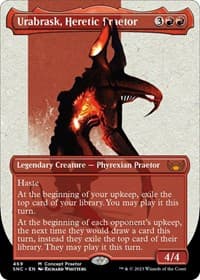Urabrask, Heretic Praetor (Concept Praetor) (Step-And-Compleat Foil) - Phyrexia: All Will Be One - Magic: The Gathering card