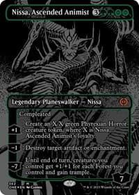 Nissa, Ascended Animist (Oil Slick Raised Foil) - Phyrexia: All Will Be One - Magic: The Gathering card