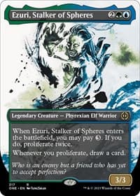 Ezuri, Stalker of Spheres (Showcase) - Phyrexia: All Will Be One - Magic: The Gathering card