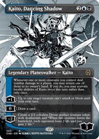 Kaito, Dancing Shadow (Borderless) - Phyrexia: All Will Be One - Magic: The Gathering card