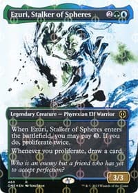 Ezuri, Stalker of Spheres (Showcase) (Step-and-Compleat Foil) - Phyrexia: All Will Be One - Magic: The Gathering card