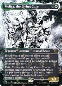 Melira, the Living Cure (Borderless) (Step-and-Compleat Foil) - Phyrexia: All Will Be One - Magic: The Gathering card
