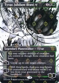 Tyvar, Jubilant Brawler (Borderless) (Step-and-Compleat Foil) - Phyrexia: All Will Be One - Magic: The Gathering card