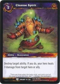 Cleanse Spirit - Twilight of the Dragons - WoW card