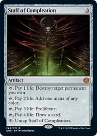 Staff of Compleation - Phyrexia: All Will Be One - Magic: The Gathering card