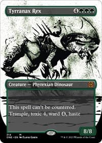 Tyrranax Rex (Showcase) - Phyrexia: All Will Be One - Magic: The Gathering card