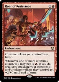 Roar of Resistance - Commander: Phyrexia: All Will Be One - Magic: The Gathering card