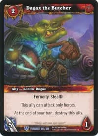 Dagax the Butcher - Twilight of the Dragons - WoW card