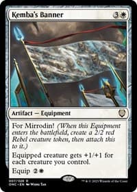 Kemba's Banner - Commander: Phyrexia: All Will Be One - Magic: The Gathering card