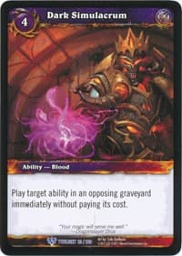 Dark Simulacrum - Twilight of the Dragons - WoW card