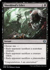 Sheoldred's Edict - Phyrexia: All Will Be One - Magic: The Gathering card