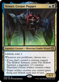 Venser, Corpse Puppet - Phyrexia: All Will Be One - Magic: The Gathering card