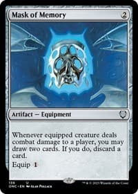 Mask of Memory - Commander: Phyrexia: All Will Be One - Magic: The Gathering card