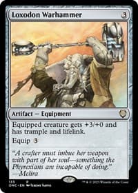 Loxodon Warhammer - Commander: Phyrexia: All Will Be One - Magic: The Gathering card