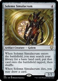 Solemn Simulacrum - Commander: Phyrexia: All Will Be One - Magic: The Gathering card