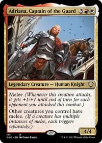 Adriana, Captain of the Guard - Commander: Phyrexia: All Will Be One - Magic: The Gathering card
