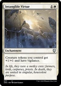 Intangible Virtue - Commander: Phyrexia: All Will Be One - Magic: The Gathering card