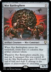 Myr Battlesphere - Commander: Phyrexia: All Will Be One - Magic: The Gathering card