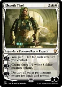 Elspeth Tirel - Commander: Phyrexia: All Will Be One - Magic: The Gathering card