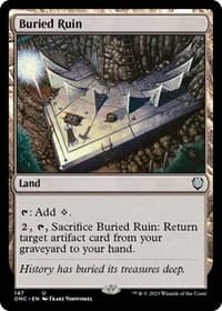 Buried Ruin - Commander: Phyrexia: All Will Be One - Magic: The Gathering card