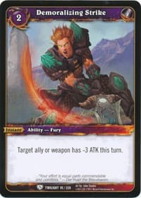 Demoralizing Strike - Twilight of the Dragons - WoW card