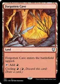 Forgotten Cave - Commander: Phyrexia: All Will Be One - Magic: The Gathering card