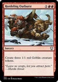 Hordeling Outburst - Commander: Phyrexia: All Will Be One - Magic: The Gathering card