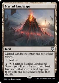 Myriad Landscape - Commander: Phyrexia: All Will Be One - Magic: The Gathering card