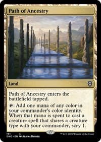 Path of Ancestry - Commander: Phyrexia: All Will Be One - Magic: The Gathering card