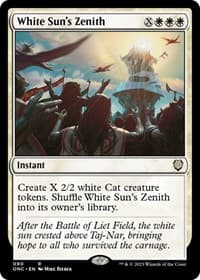 White Sun's Zenith - Commander: Phyrexia: All Will Be One - Magic: The Gathering card