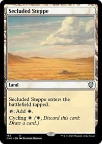 Secluded Steppe - Commander: Phyrexia: All Will Be One - Magic: The Gathering card